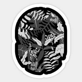 Botanical Greyscale Sticker